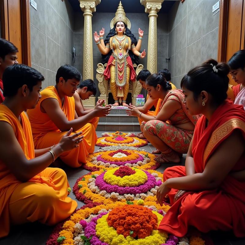 Devotees at Vajreshwari Temple