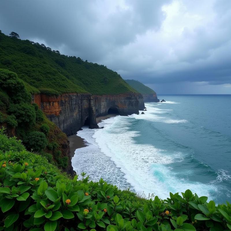 Varkala Cliff Monsoon