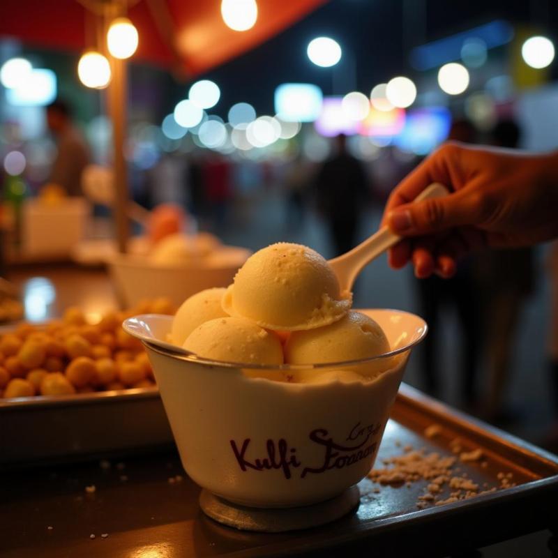 VV Puram Food Street Night Kulfi