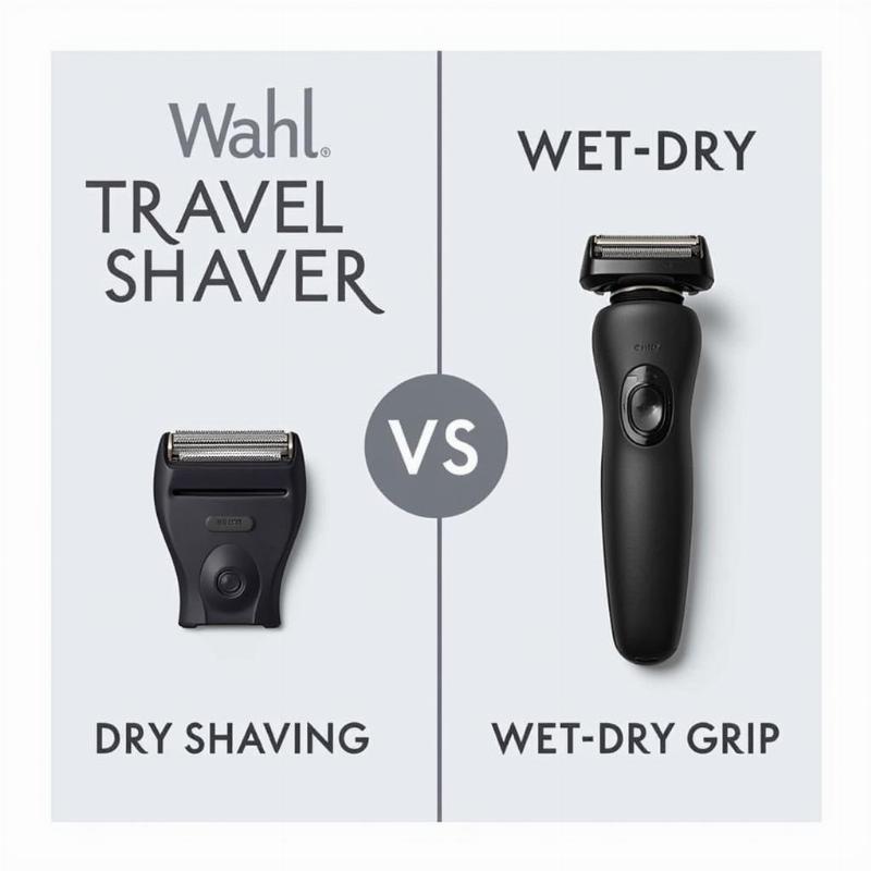 Wahl Travel Shaver Dry vs. Wet Comparison