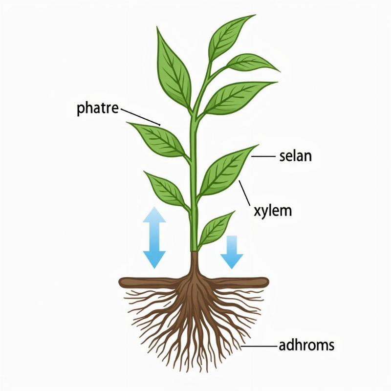 Water movement in plants