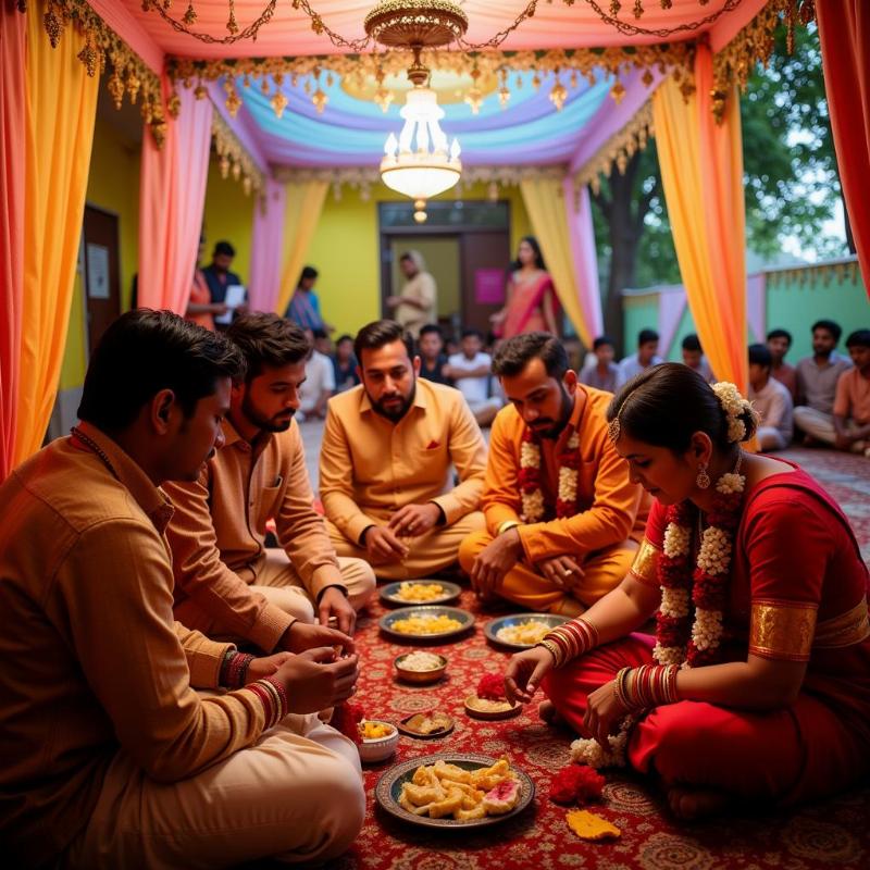 A Bengali wedding taking place in Kolkata