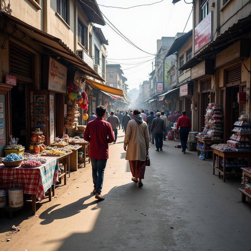 Street scene in India