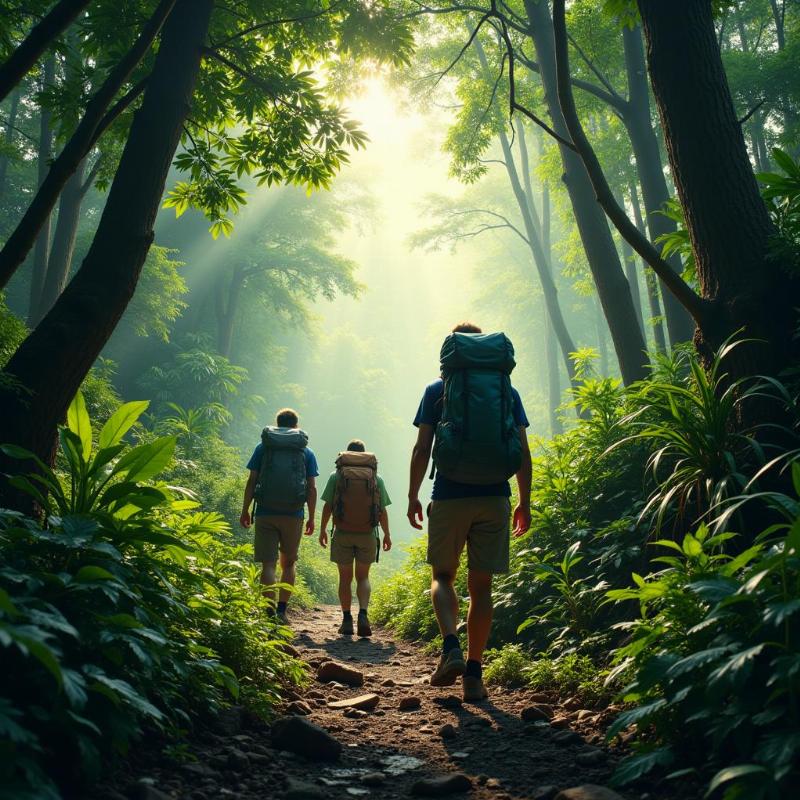 Jungle Trekking in a Wild Tour