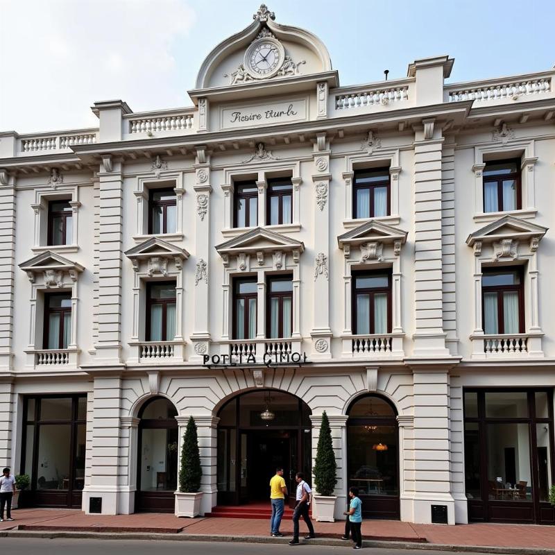 Exterior of a 4-star hotel in Connaught Place Delhi