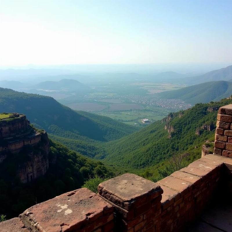 Panoramic view from Achalgarh Fort in Abu Road