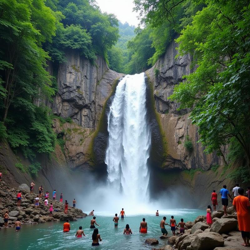 Akasa Ganga Waterfalls in Tirumala