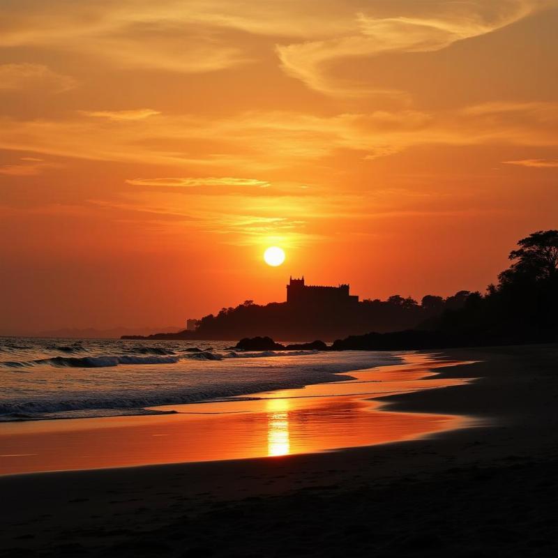 Alibaug Beach Sunset