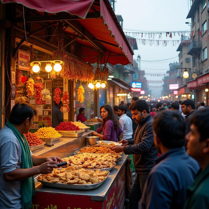 Chandni Chowk Street Food Stalls