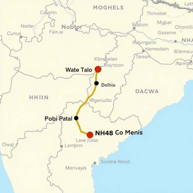 Delhi to Mumbai Road Trip Route Map