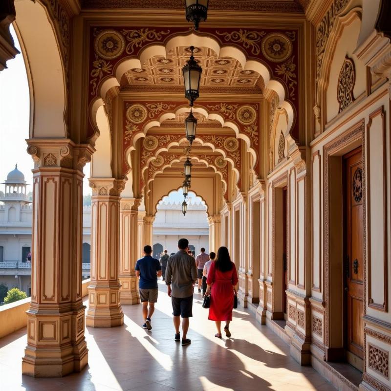 Exploring the intricate architecture and opulent interiors of Rajput palaces