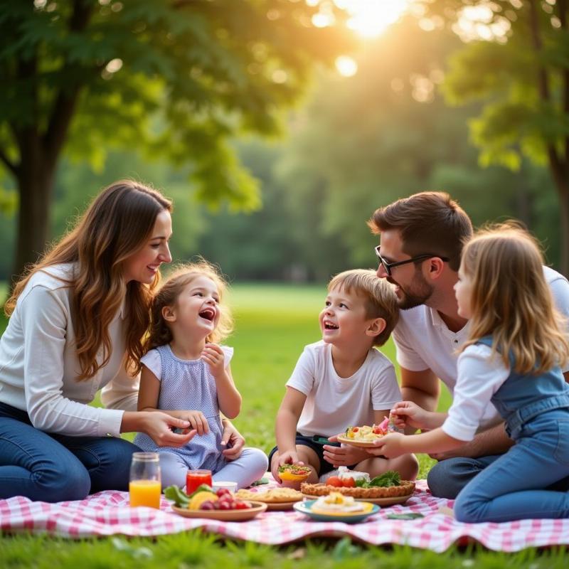 Family Picnic in the Park