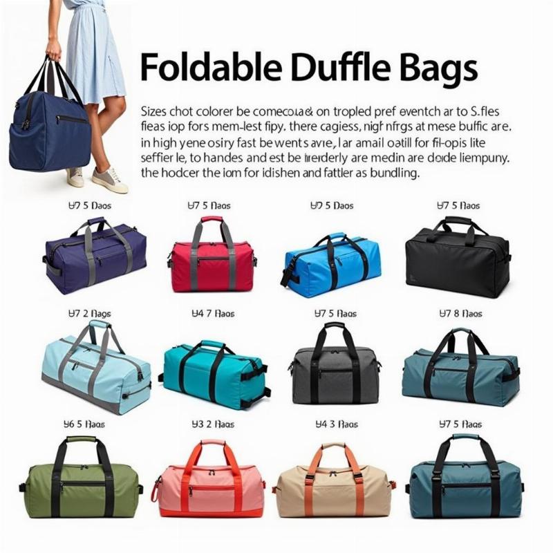 Variety of Foldable Duffle Bags