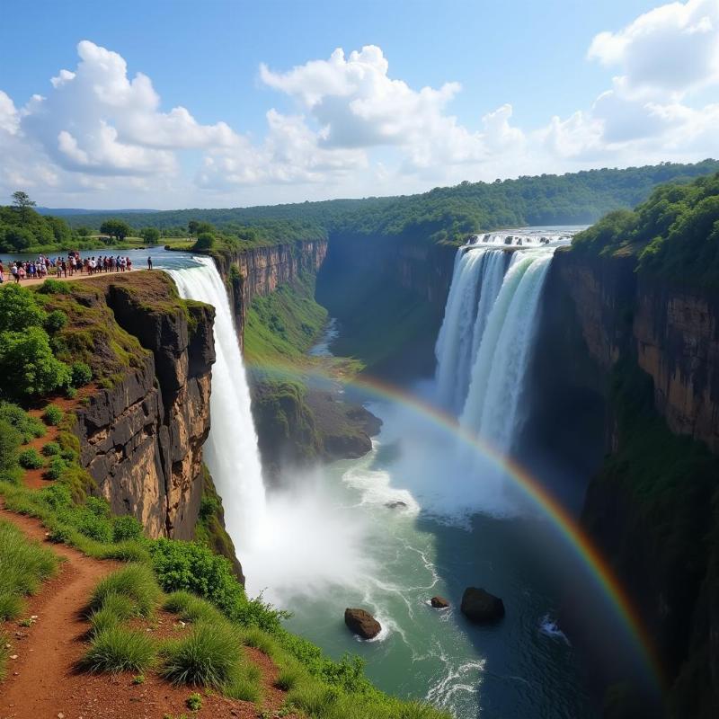 Gokak Falls in Karnataka, India