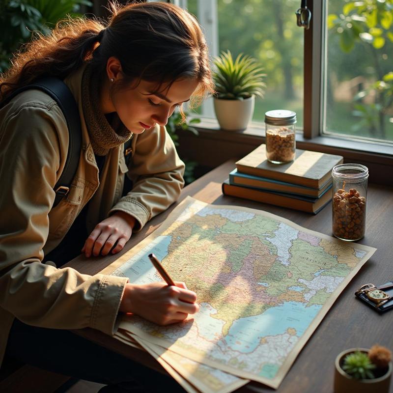 Planning a Trip with a Map