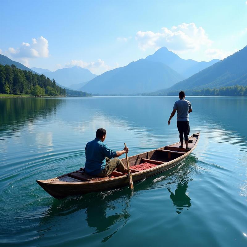 Shikara ride on Dal Lake in Kashmir