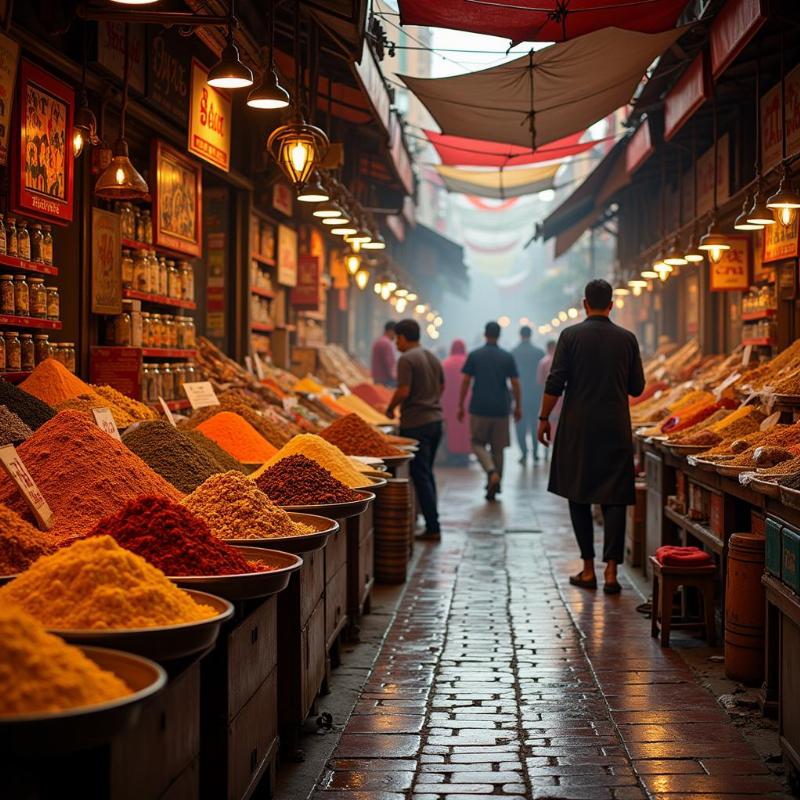 Experiencing the vibrant spice markets in India