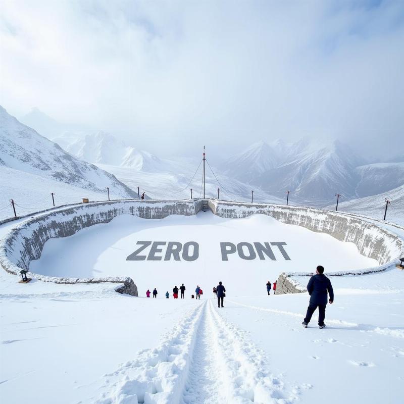 Zero Point in North Sikkim