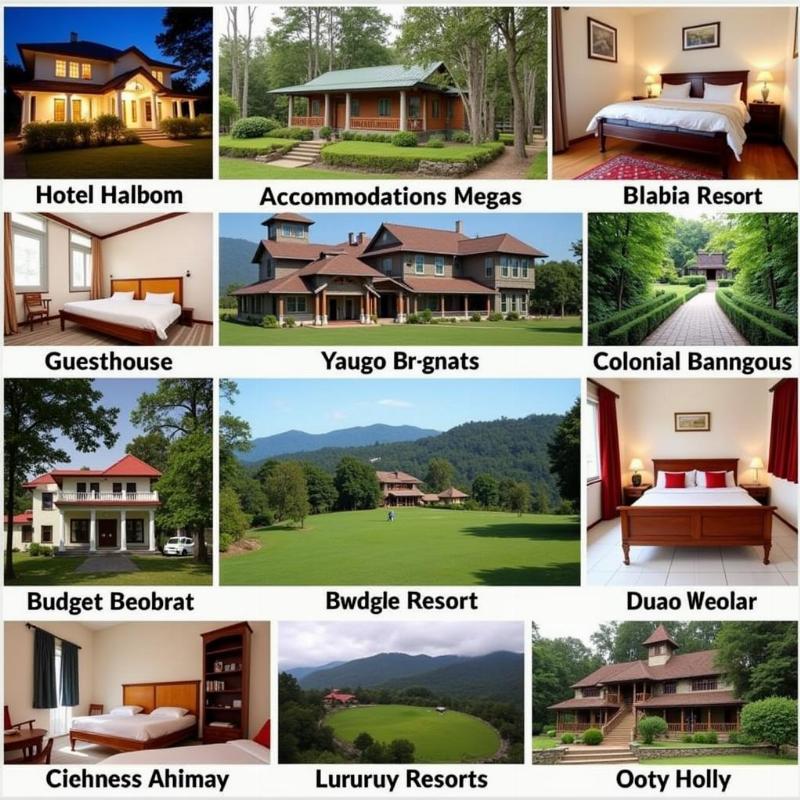 Ooty Accommodation Options