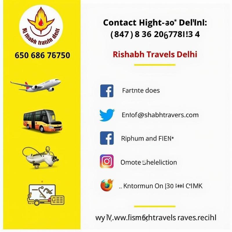 Rishabh Travels Delhi Contact Information