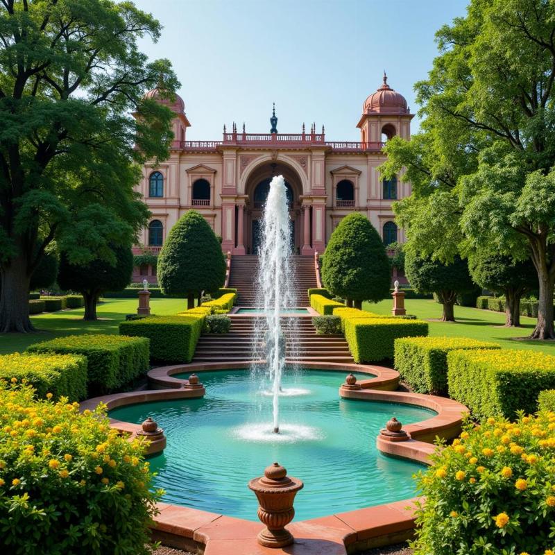 Saheliyon Ki Bari fountains and greenery