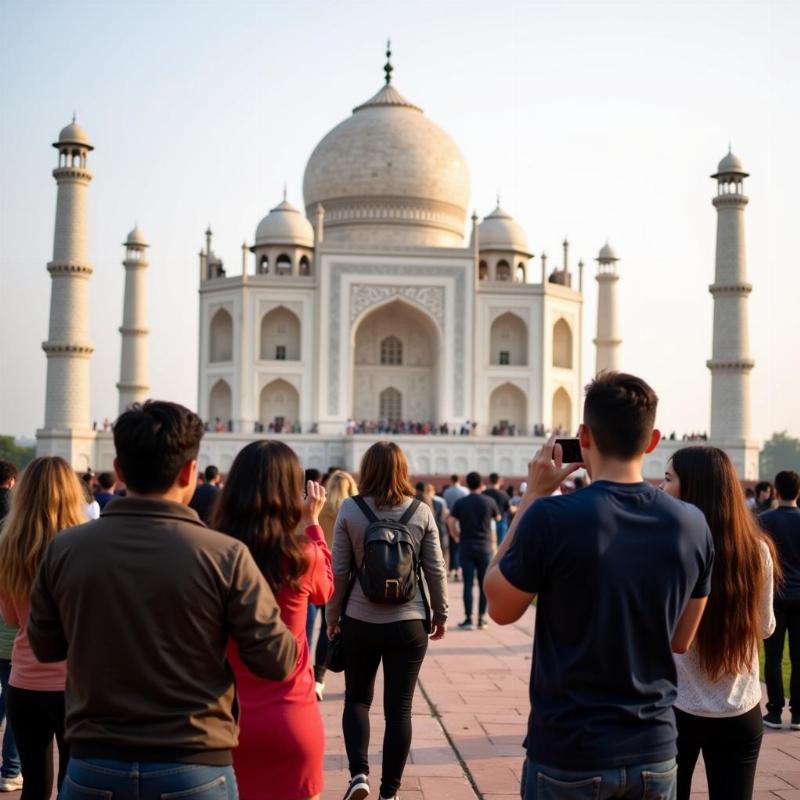 Team outing cultural experience: Visiting Taj Mahal