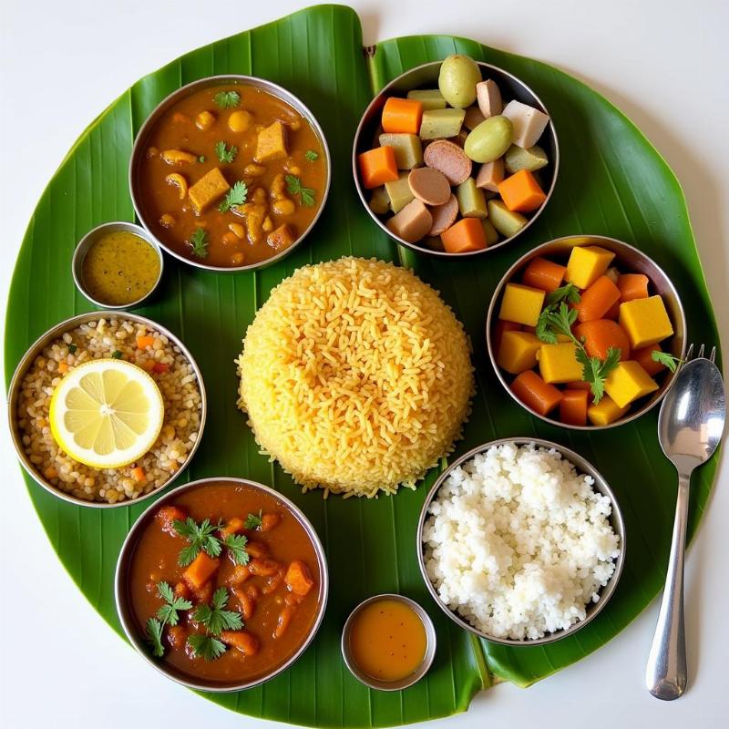 South Indian Thali in Bangalore restaurant