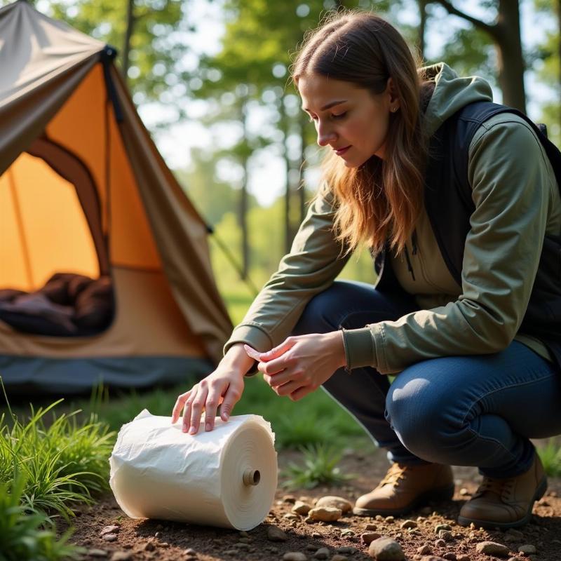 Using Paper Soap Outdoors