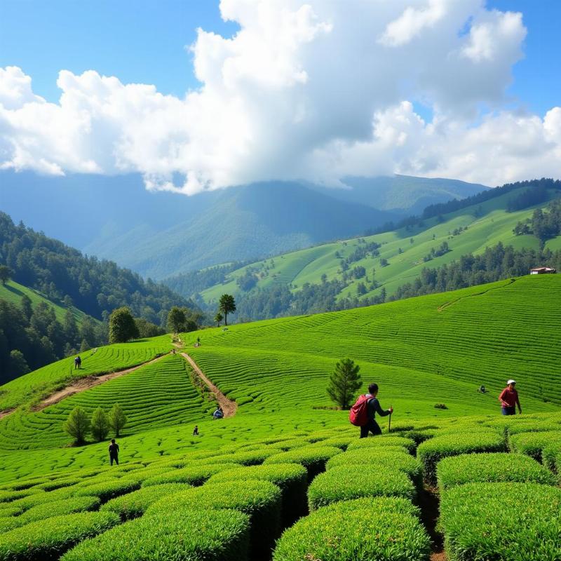 Winter in Kerala: Lush Tea Plantations in Munnar